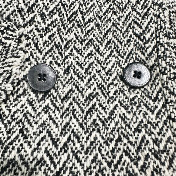 Banana Republic | Women | Vtg Tweed Herringbone Wool Blend Trench Coat | Small - Picture 14 of 16